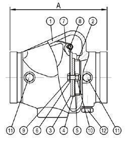 UL FM Grooved-end Swing Check Valve
